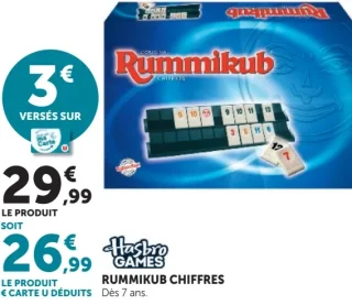 Jeu de société Rummikub Chiffres Hasbro Games
