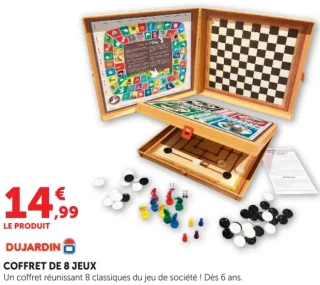 Coffret de 8 jeux Dujardin
