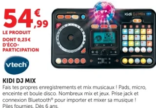 Table de mixage Kidi DJ Mix Vtech