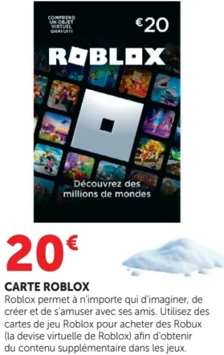 Carte Roblox 20€