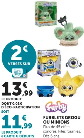 Furby Furblets Grogu ou Minions