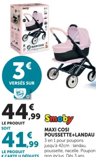 Smoby Maxi Cosi Poussette+Landau