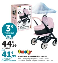 Poussette + Landau Maxi Cosi Smoby