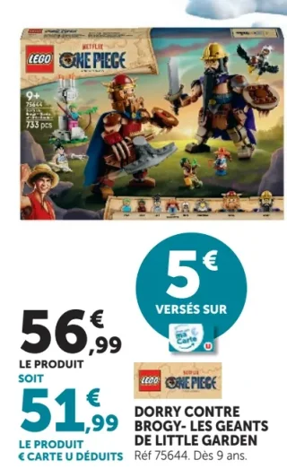 LEGO One Piece Dorry contre Brogy- Les géants de Little Garden