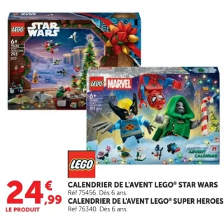 CALENDRIER DE L'AVENT LEGO® STAR WARS / SUPER HEROES