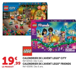 CALENDRIER DE L'AVENT LEGO® CITY / FRIENDS