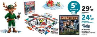 Jeu de société Monopoly Formule 1 ou Harry Potter Hasbro Games
