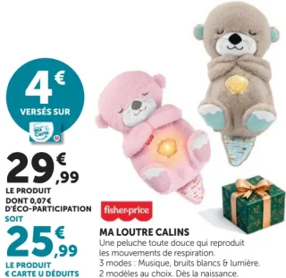 Peluche Ma Loutre Câlins Fisher-Price