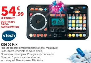 Table de mixage enfant Vtech Kidi DJ Mix