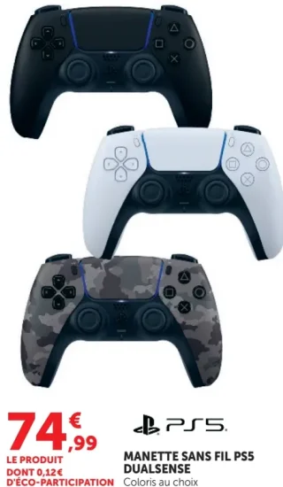 Manette sans fil PS5 DualSense