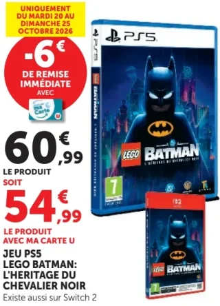 Jeu PS5 Lego Batman: L'Héritage du Chevalier Noir