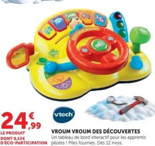 Tableau de bord interactif Vroum Vroum des Découvertes Vtech