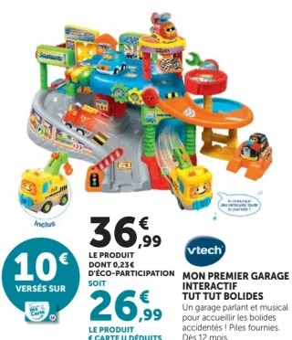 Mon premier garage interactif Tut Tut Bolides Vtech