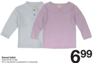 Sweat bébé Zeeman