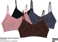 Brassière sans coutures