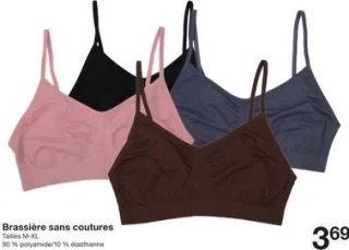 Brassière sans coutures