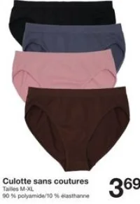 Culotte sans coutures