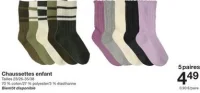 Chaussettes enfant 5 paires