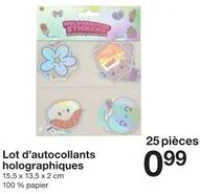 Lot d'autocollants holographiques
