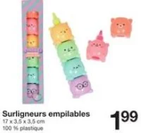 Surligneurs empilables