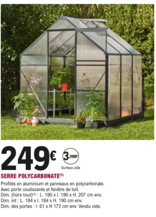 Serre polycarbonate