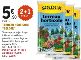 Terreau horticole Soldor
