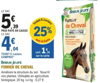 Fumier de cheval Beaux jours