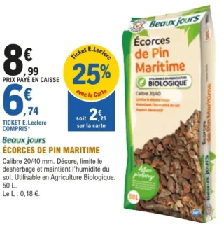 Écorces de Pin Maritime Beaux Jours