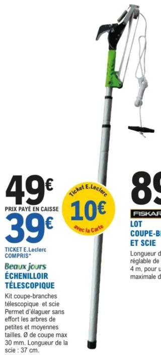 Échenilloir téléscopique Beaux jours