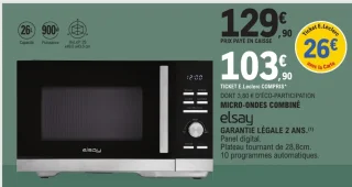 Micro-ondes combiné Elsay