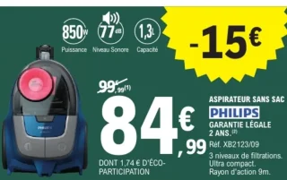 Aspirateur sans sac Philips