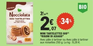 Mini tartelettes BIO "RIGONI DI ASIAGO"