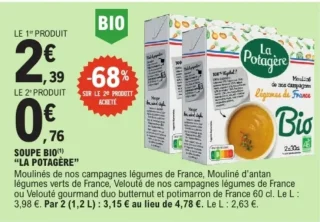 Soupe Bio "LA POTAGÈRE"