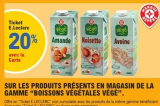 Boissons végétales Végé Marque Repère