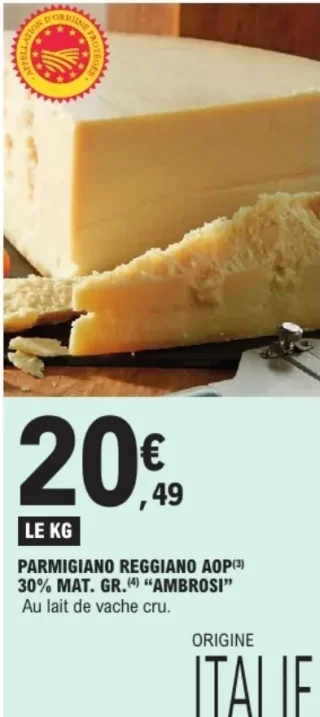 Parmigiano Reggiano AOP 30% mat. gr. "Ambrosi"