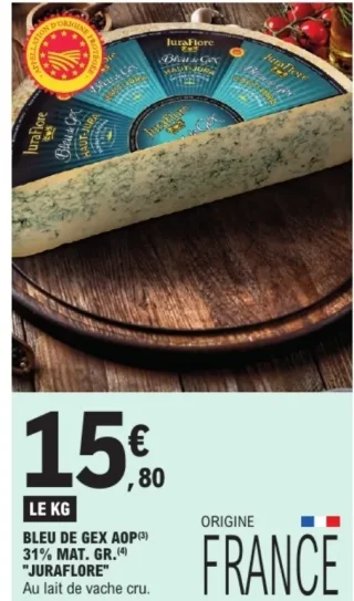 Bleu de Gex AOP Juraflore 31% Mat. Gr.
