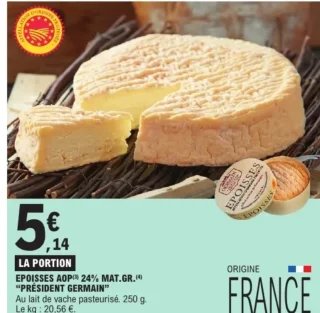 Époisses AOP Président Germain 24% Mat. Gr. 250 g