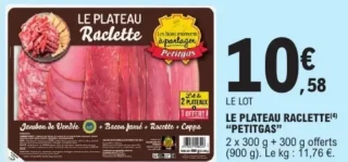 Le plateau raclette Petitgas