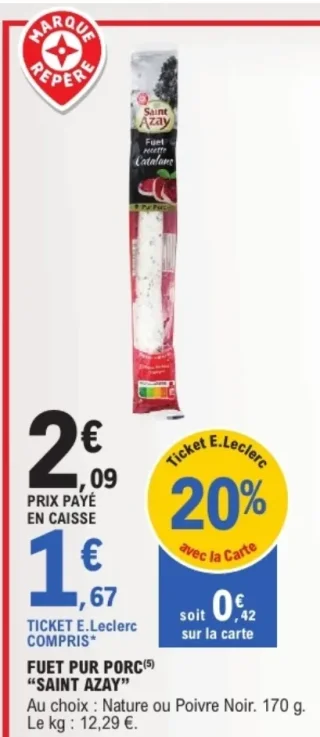 Fuet pur porc Saint Azay