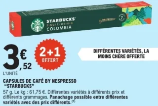 Capsules de café By Nespresso Starbucks