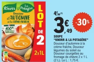 Soupe Knorr & La Potagère Douceur d'automne à la crème fraîche