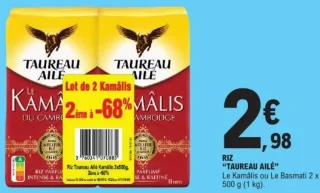 Riz Taureau Ailé Kamâlis ou Le Basmati