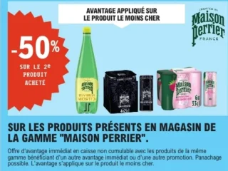 Sur les produits présents en magasin de la gamme Maison Perrier
