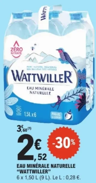 Eau minérale naturelle Wattwiller