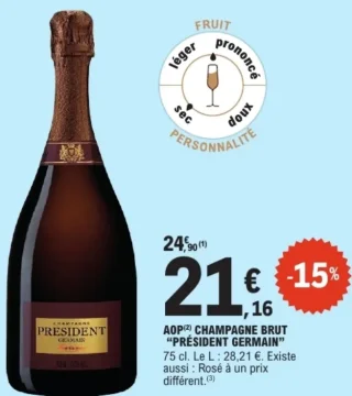 AOP Champagne Brut Président Germain