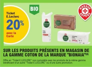 Gamme Coton Bionaia
