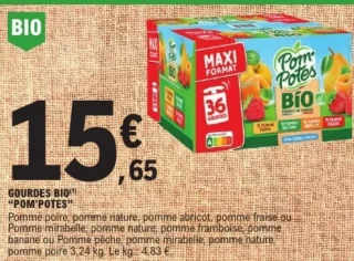 Gourdes bio Pom'Potes