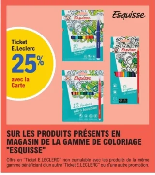Produits de la gamme de coloriage "Esquisse"
