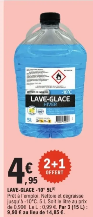 Lave-glace -10°C