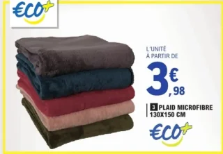 Plaid microfibre 130x150 cm Eco+